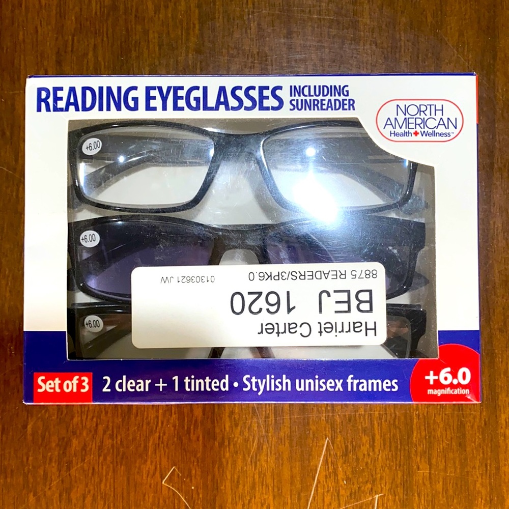 +6.0 Reading Eyeglasses